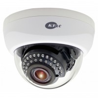 KT&C KPC-DNNS102NUV True Day/Night 750 TVL, 3-Axis, 2.8-12mm, 131' IR Range, Indoor Dome